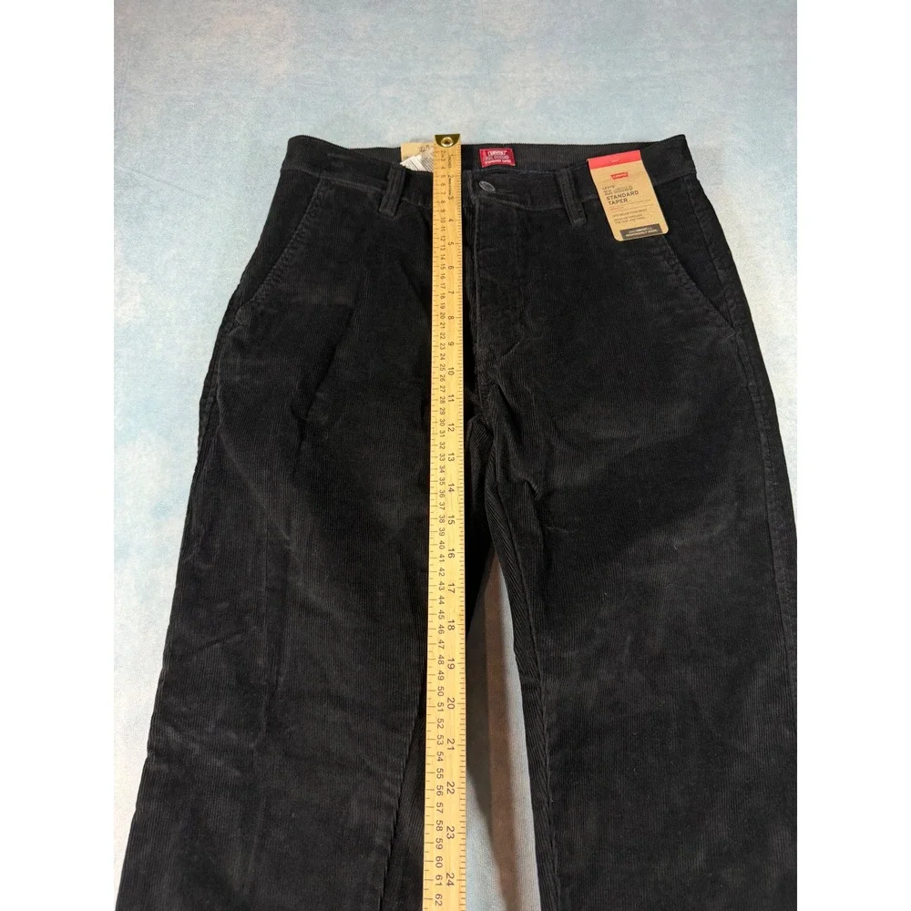 Levi's XX Chino Standard Taper Mens 29x30 Black NEW Corduroy Stretch Pants NWT